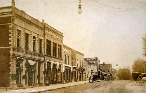 East side of courthouse square