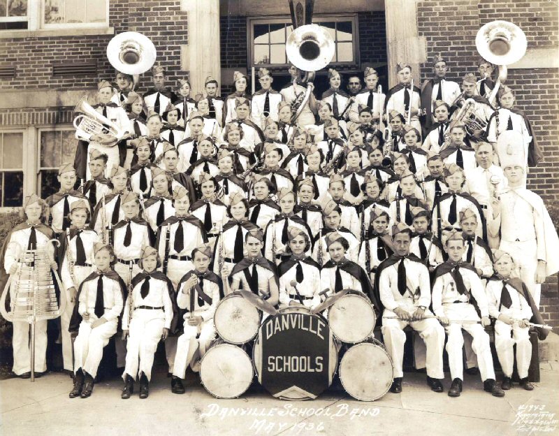 photo of Danville school band 1936