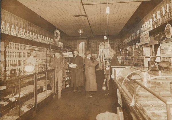 photo inside H.C. Gibson's grocery store