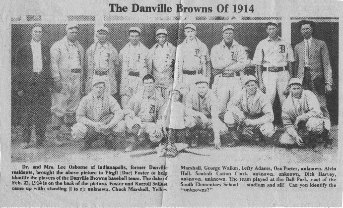 Danville Browns 1914 baseball team