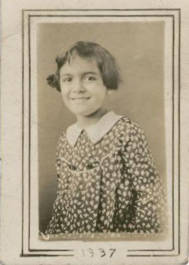 photo of unknown girl in 1937